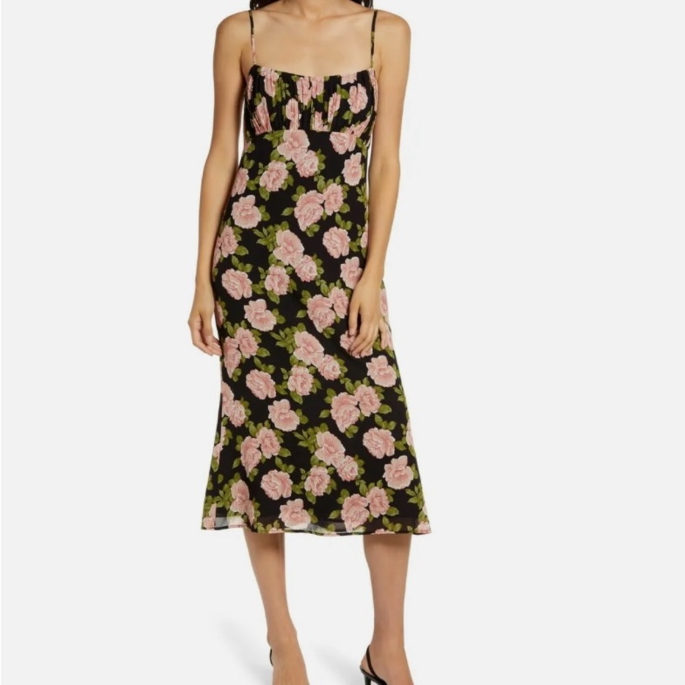 Reformation Arie midi dress